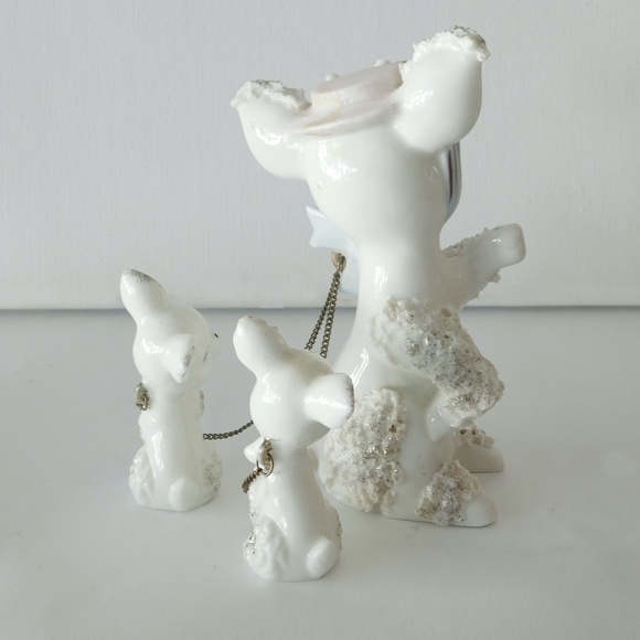 Vintage 1940s Porcelain Mice Trio - Mid-Fiftys Kitchy - Ceramic Figurines Napco - Picture 3 of 3